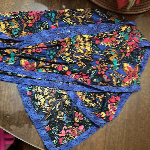 Playful Vintage Diane Freis Originals Beaded Sequin Tired Mini Ruffle Dress 💙❤️ - Picture 6 of 6